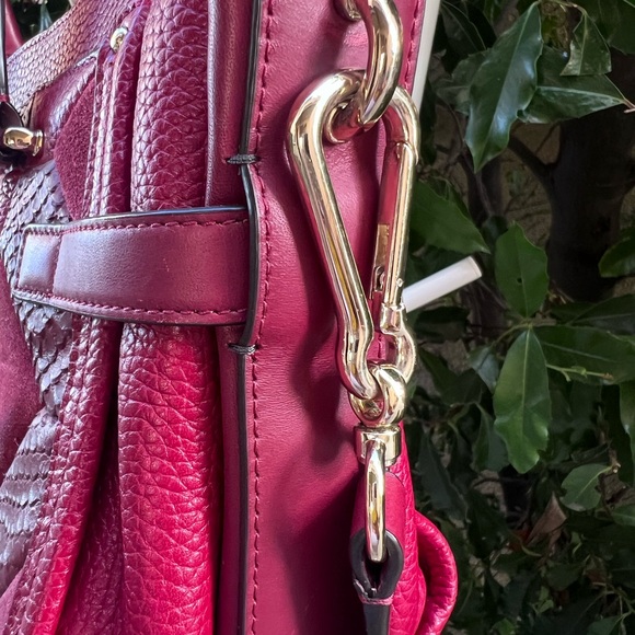 Coach Swagger all red colors Quilted Satchel - Picture 4 of 12